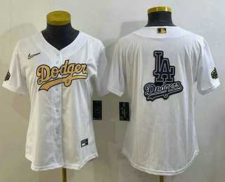 Womens Los Angeles Dodgers Big Logo White 2022 All Star Stitched Cool Base Nike Jerseys->mlb womens jerseys->MLB Jersey